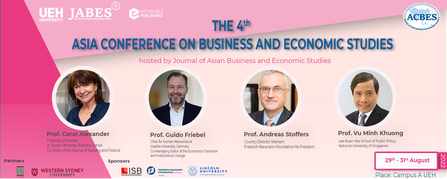 The 4th Asia Conference on Business and Economic Studies (ACBES 2022)