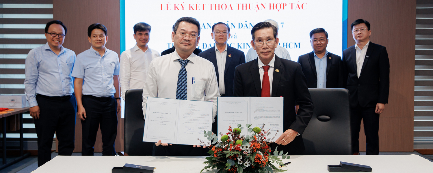 UEH signed a Memorandum of Understanding with District 7 (HCMC) and Seocho District (Seoul City, South Korea)